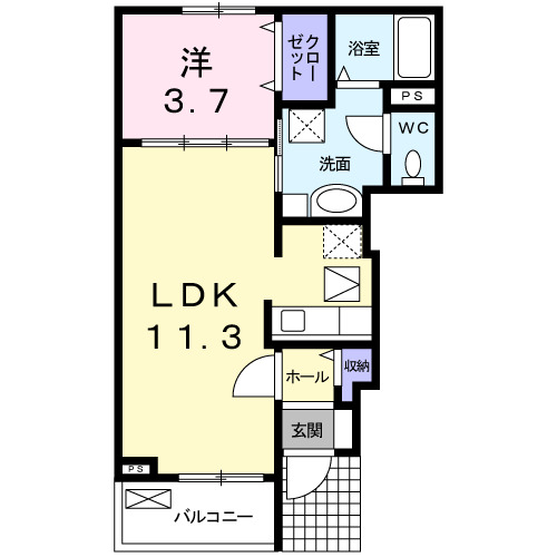 1階の間取り図
