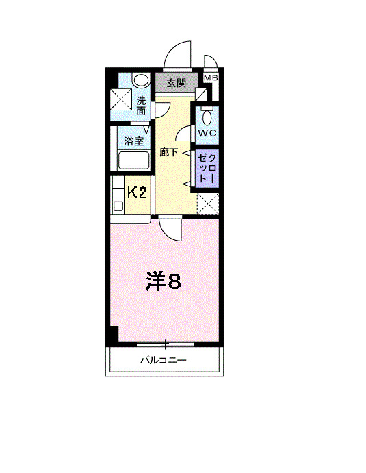 2階の間取り図