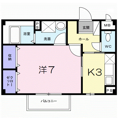 2階の間取り図