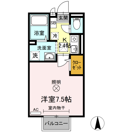 1階の間取り図