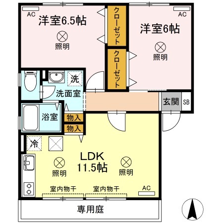 1階の間取り図