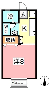 2階の間取り図