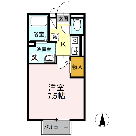 2階の間取り図