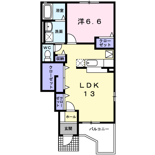 1階の間取り図