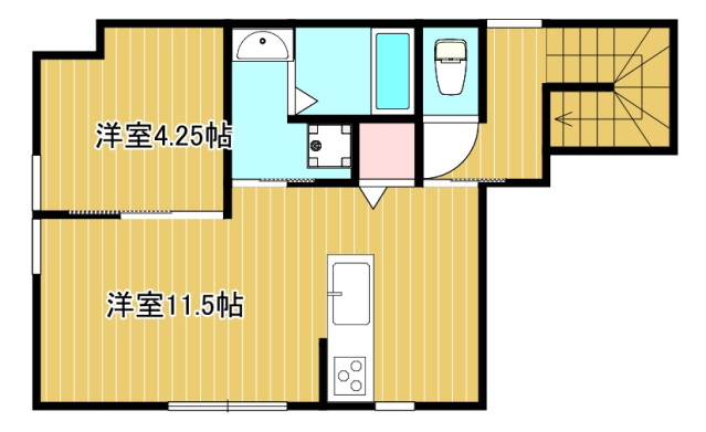 2階の間取り図