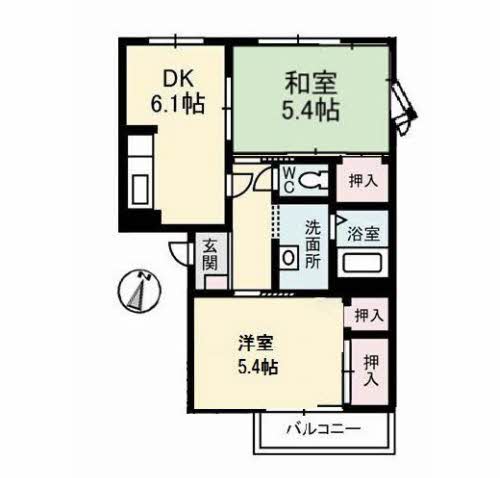 1階の間取り図