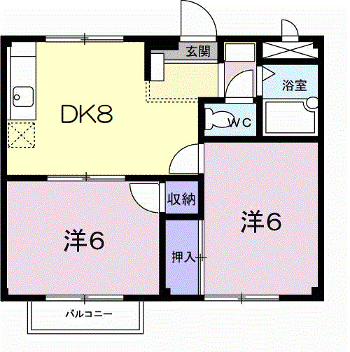 2階の間取り図