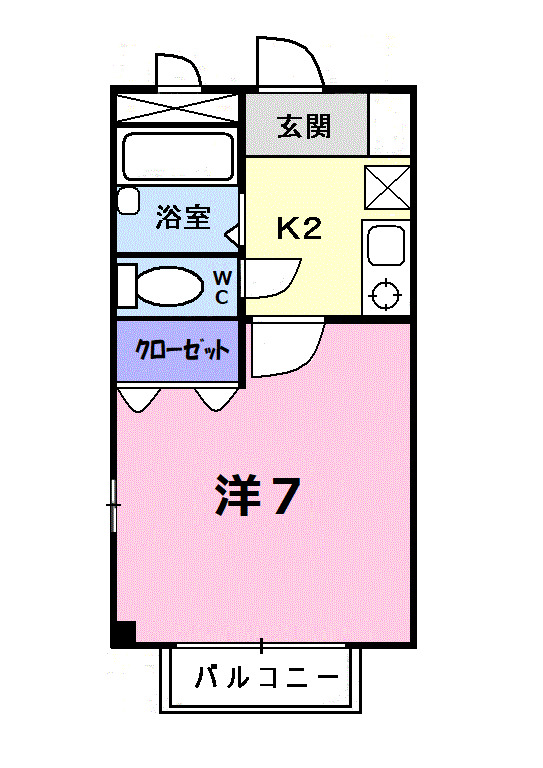 2階の間取り図
