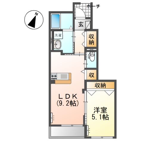 1階の間取り図