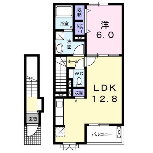 2階の間取り図