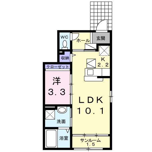 1階の間取り図
