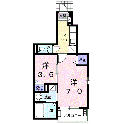 1階の間取り図