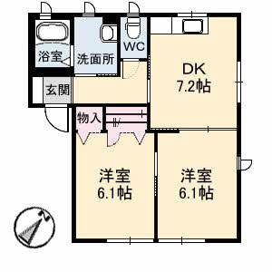 1階の間取り図