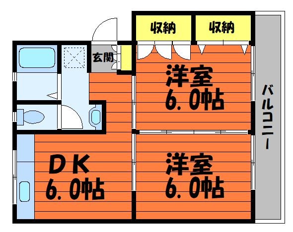 4階の間取り図