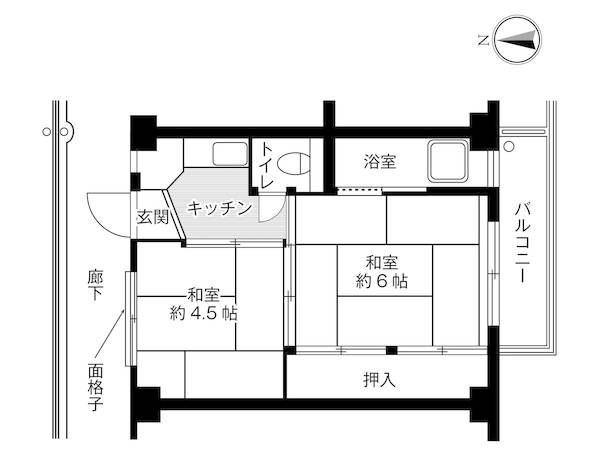 1階の間取り図