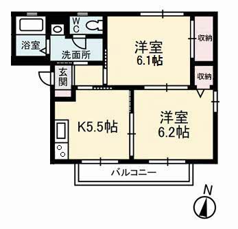 2階の間取り図