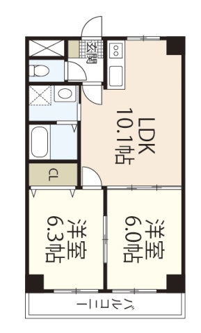 6階の間取り図