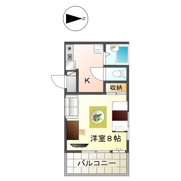 2階の間取り図