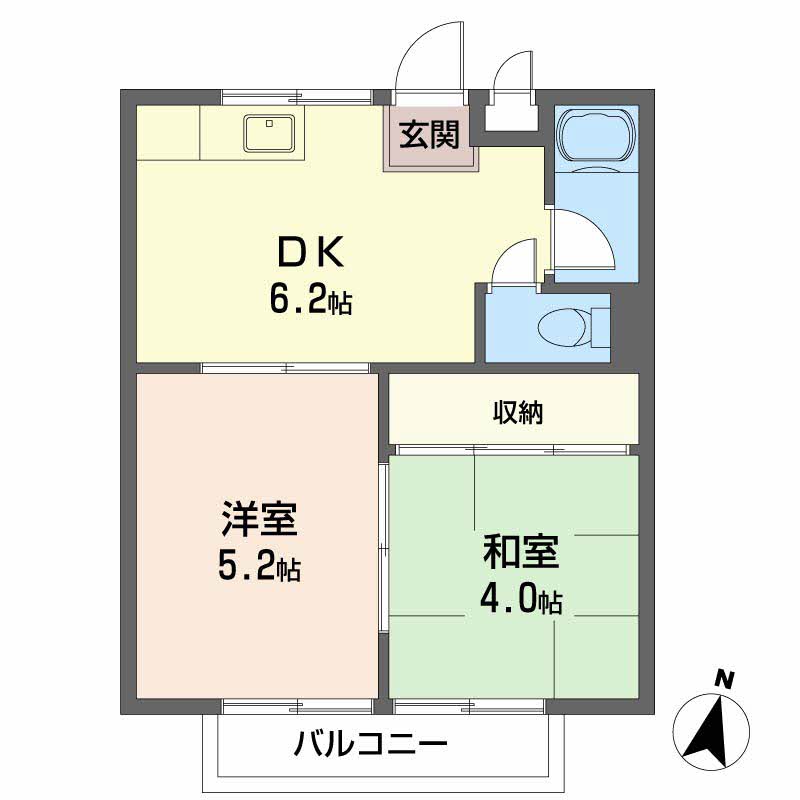 2階の間取り図