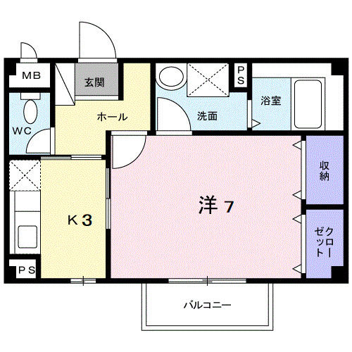 2階の間取り図
