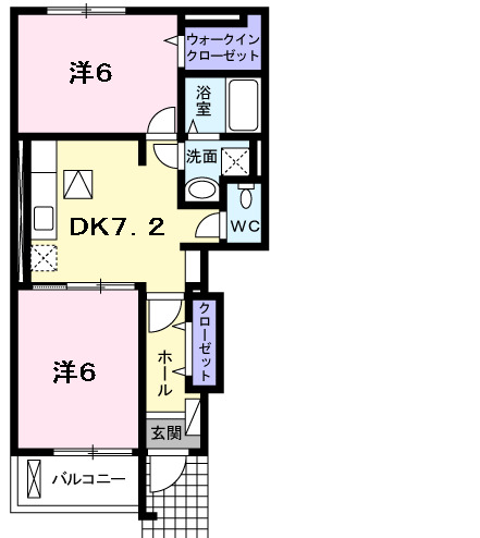 1階の間取り図