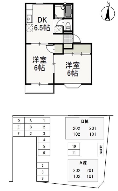 2階の間取り図