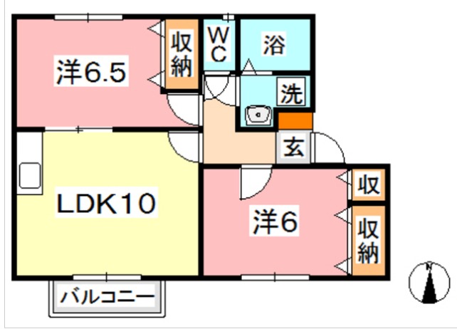 2階の間取り図
