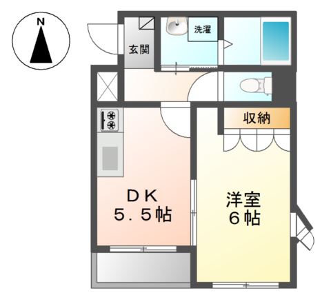 1階の間取り図