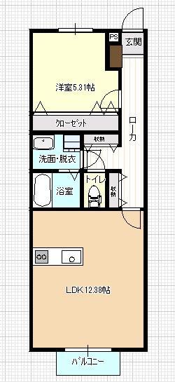 1階の間取り図