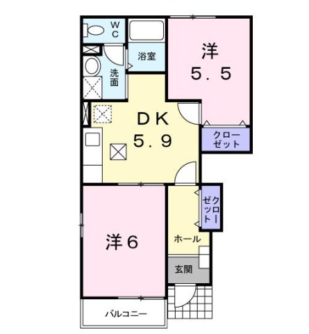 1階の間取り図