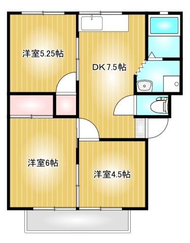 2階の間取り図