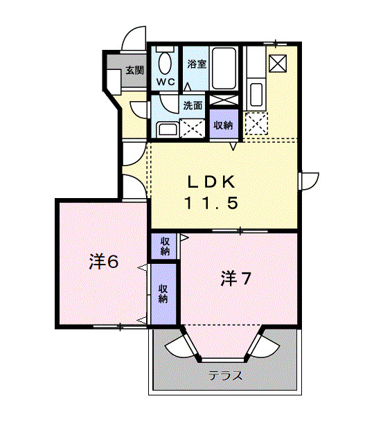 1階の間取り図