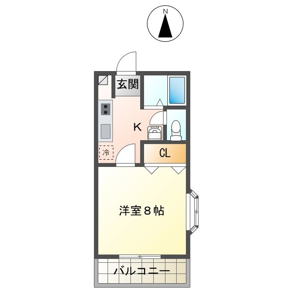 2階の間取り図