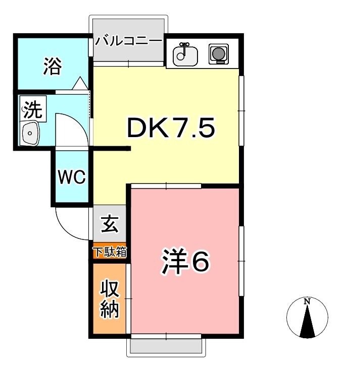 2階の間取り図