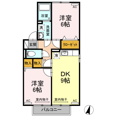 2階の間取り図
