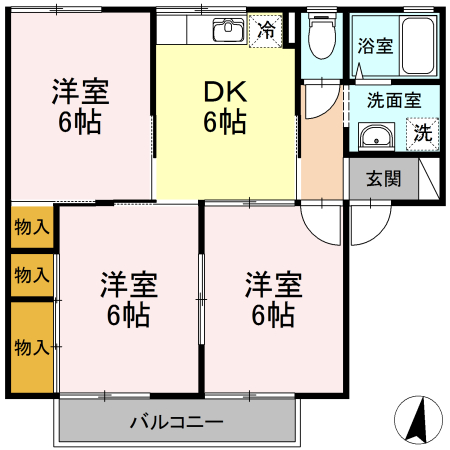 2階の間取り図