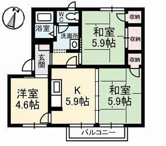 1階の間取り図