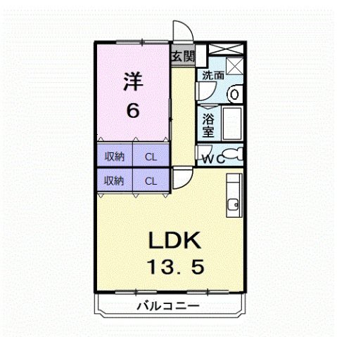 2階の間取り図
