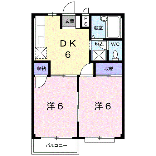 2階の間取り図