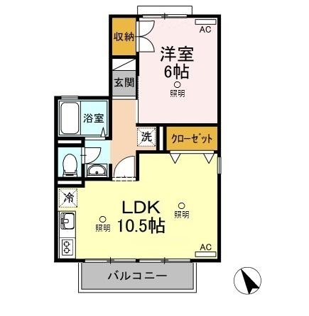 2階の間取り図