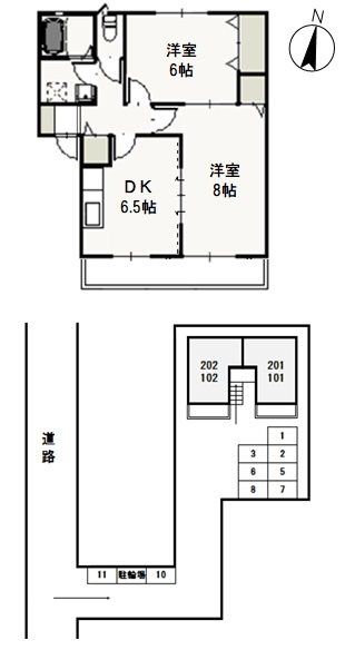 1階の間取り図