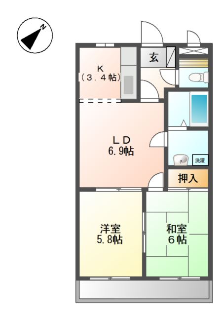 1階の間取り図