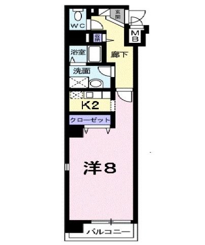 2階の間取り図