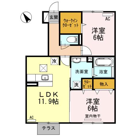 1階の間取り図