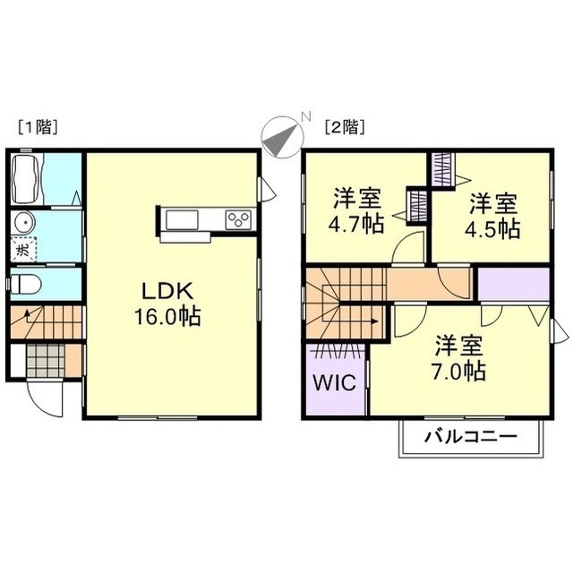 -階の間取り図