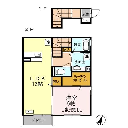 2階の間取り図