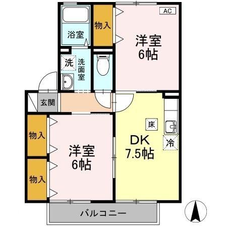 1階の間取り図
