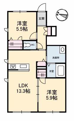 1階の間取り図