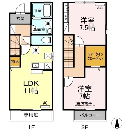 1階の間取り図