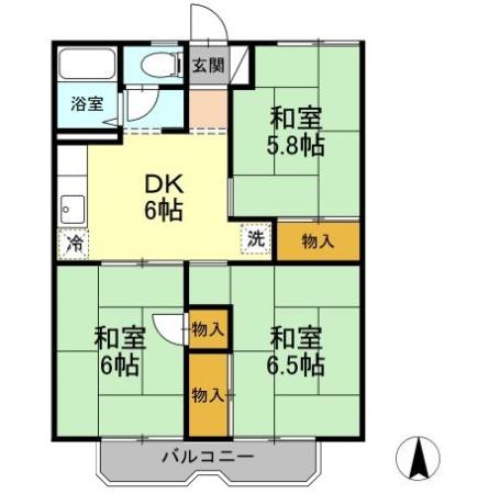 2階の間取り図